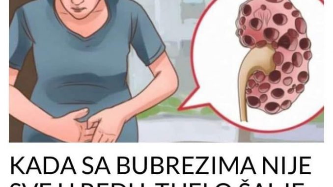 Kada Sa Bubrezima Nije Sve U Redu Tijelo Alje Ove Signale Simptoma Koje Ne Smijete