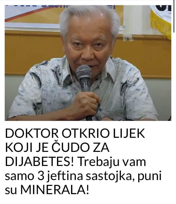 DOKTOR OTKRIO LIJEK KOJI JE ČUDO ZA DIJABETES Trebaju vam samo 3