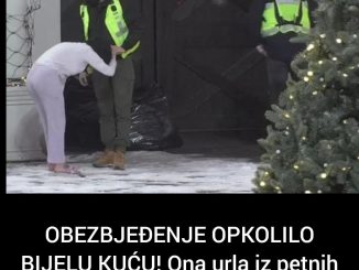 OBEZBJEĐENJE OPKOLILO BIJELU KUĆU! Ona urla iz petnih žila i grebe na kapiju: TRAŽI DA IDE KUĆI (VIDEO)