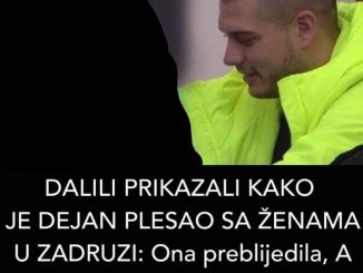 DALILI PRIKAZALI KAKO JE DEJAN PLESAO SA ŽENAMA U ZADRUZI: Ona preblijedila, A ON USTAO I REKAO 1 REČENICU