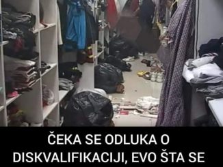 ČEKA SE ODLUKA O DISKVALIFIKACIJI, EVO ŠTA SE SINOĆ DESILO U GARDEROBERU: Kamera snimila trenutak kad je udario