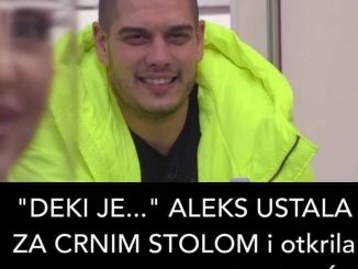 “DEKI JE…” ALEKS USTALA ZA CRNIM STOLOM i otkrila emocije: ON SIJA OD SREĆE