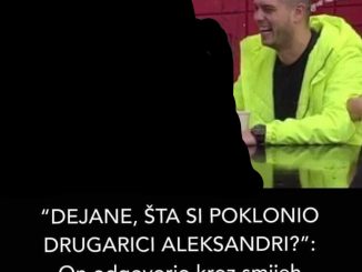 “DEJANE, ŠTA SI POKLONIO DRUGARICI ALEKSANDRI?”: On odgovorio kroz smijeh, VODITELJICI OČI STALE, OVO NIJE OČEKIVALA