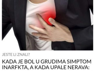 KADA JE BOL U GRUDIMA SIMPTOM INARFKTA, A KADA UPALE NERAVA: Uradite 1 stvar i znat ćete da li vam je ŽIVOT U OPASNOSTI