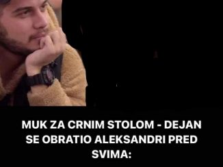 MUK ZA CRNIM STOLOM – DEJAN SE OBRATIO ALEKSANDRI PRED SVIMA: Saopštio prelijepe vijesti – SVI ČESTITAJU (VIDEO)