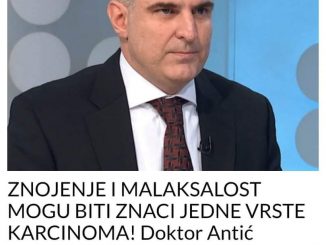 ZNOJENJE I MALAKSALOST MOGU BITI ZNACI JEDNE VRSTE KARCINOMA! Doktor Antić objasnio i koji simptomi se vide GOLIM OKOM