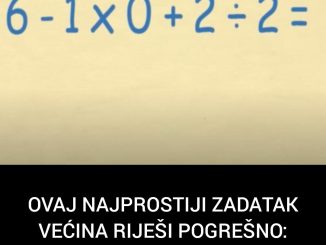 OVAJ NAJPROSTIJI ZADATAK VEĆINA RIJEŠI POGREŠNO: Namijenjen je za osnovce, koje je rješenje?