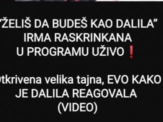 “ŽELIŠ DA BUDEŠ KAO DALILA” IRMA RASKRINKANA U PROGRAMU UŽIVO: Otkrivena velika tajna, EVO KAKO JE DALILA REAGOVALA (VIDEO)