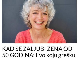 KAD SE ZALJUBI ŽENA OD 50 GODINA: Evo koju grešku najčešće pravi!