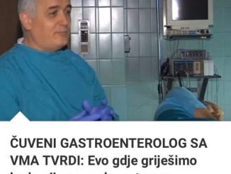 POZNATI GASTROENTEROLOG SA VMA DR RADOJE DODER: Evo gdje griješimo kada pijemo vodu, zato nam otežava varenje i gojimo se! Evo kako to izbjeći!