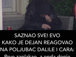 SAZNAO SVE! EVO KAKO JE DEJAN REAGOVAO NA POLJUBAC DALILE I CARA: Prvo zaplakao, a onda donio NAJVAŽNIJU ODLUKU (VIDEO)