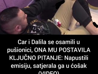 Car i Dalila se osamili u pušionici, ONA MU POSTAVILA KLJUČNO PITANJE: Napustili emisiju, satjerala ga u ćošak (VIDEO)