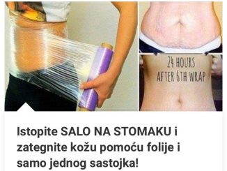 Istopite SALO NA STOMAKU I Zategnite Kožu Pomoću Folije I Samo Jednog Sastojka!