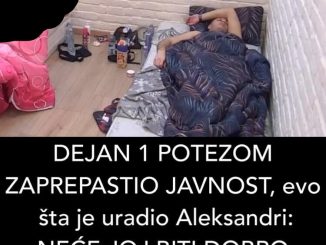 DEJAN 1 POTEZOM ZAPREPASTIO JAVNOST, evo šta je uradio Aleksandri: NEĆE JOJ BITI DOBRO