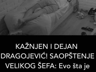 KAŽNJEN I DEJAN DRAGOJEVIĆ! SAOPŠTENJE VELIKOG ŠEFA: Evo šta je Deki uradio