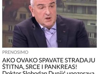 AKO OVAKO SPAVATE STRADAJU ŠTITNA, SRCE I PANKREAS! Doktor Slobodan Dunjić upozorava, “OVO ĆE NAS POGODITI TEK ZA 3 ILI 5 GODINA”