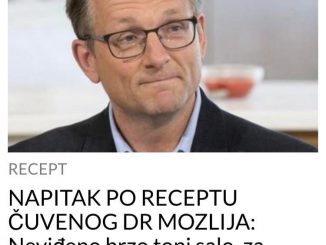 NAPITAK PO RECEPTU ČUVENOG DR MOZLIJA: Neviđeno brzo topi salo, za mjesec dana imat ćete ravan stomak