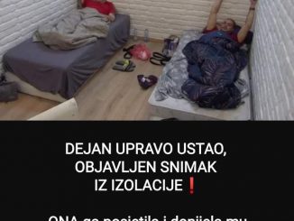 DEJAN UPRAVO USTAO, OBJAVLJEN SNIMAK IZ IZOLACIJE: ONA ga posjetila i donijela mu tortu, USLIJEDILA ŠOK SCENA