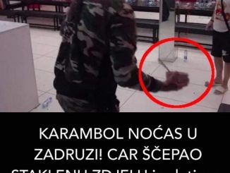 KARAMBOL NOĆAS U ZADRUZI! CAR ŠČEPAO STAKLENU ZDJELU i zaletio se prema njoj: NISU MOGLI DA GA SMIRE