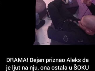 DRAMA! Dejan priznao Aleks da je ljut na nju, ona ostala u ŠOKU kad je saznala razlog!