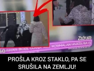 PROŠLA KROZ STAKLO, PA SE SRUŠILA NA ZEMLJU! Produkcija PREKINULA PROGRAM – KRICI odzvanjaju imanjem