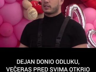 DEJAN DONIO ODLUKU, VEČERAS PRED SVIMA OTKRIO DA LI JE U VEZI SA ALEKS: Ona bez riječi slušala