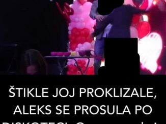 ŠTIKLE JOJ PROKLIZALE, ALEKS SE PROSULA PO DISKOTECI: Ovo mora da je boljelo, a evo DEJANOVE REAKCIJE