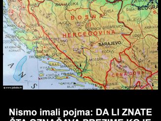 Nismo imali pojma: DA LI ZNATE ŠTA OZNAČAVA PREZIME KOJE SE ZAVRŠAVA NA “IĆ”?