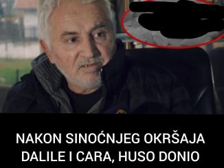 NAKON SINOĆNJEG OKRŠAJA DALILE I CARA, HUSO DONIO ODLUKU: “U ponedjeljak idem da…” Kad Dalili jave…