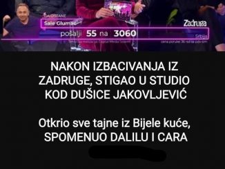 NAKON IZBACIVANJA IZ ZADRUGE, STIGAO U STUDIO KOD DUŠICE JAKOVLJEVIĆ: Otkrio sve tajne iz Bijele kuće, SPOMENUO DALILU I CARA