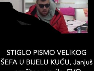 STIGLO PISMO VELIKOG ŠEFA U BIJELU KUĆU, Janjuš pročitao pravila: EVO ŠTA SE DEŠAVA