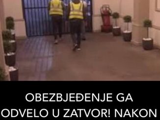 OBEZBJEĐENJE GA ODVELO U ZATVOR! NAKON SUKOBA ZAVRŠIO IZA REŠETAKA: Objavljen snimak