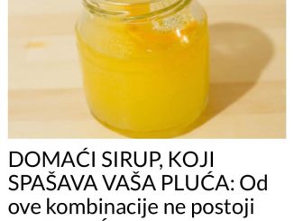 DOMAĆI SIRUP, KOJI SPAŠAVA VAŠA PLUĆA: Od ove kombinacije ne postoji ništa MOĆNIJE!(RECEPT/VIDEO)