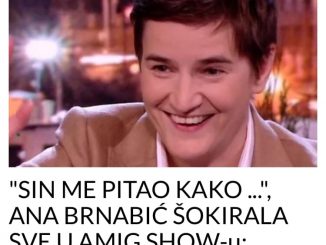 “SIN ME PITAO KAKO …”, ANA BRNABIĆ ŠOKIRALA SVE U AMIG SHOW-u: Otkrila detalje o ženi i sinu