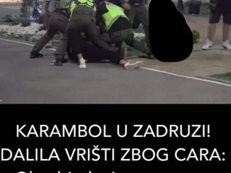 KARAMBOL U ZADRUZI!  DALILA VRIŠTI ZBOG CARA: Obezbjeđenje na nogama