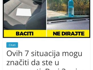 Ovih 7 situacija mogu značiti da ste u opasnosti: Broj 3 svi trebaju znati  Jeste li znali foru sa bocom vode?