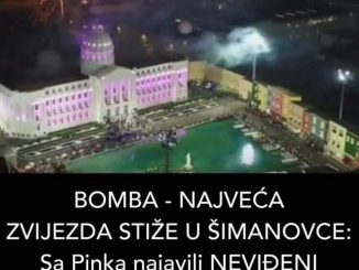 BOMBA – NAJVEĆA ZVIJEZDA STIŽE U ŠIMANOVCE:  Sa Pinka najavili NEVIĐENI HAOS večeras – poseban dio za njega!