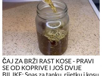 ČAJ ZA BRŽI RAST KOSE – PRAVI SE OD KOPRIVE I JOŠ DVIJE BILJKE:  Spas za tanku, rijetku i kosu koja značajno opada!