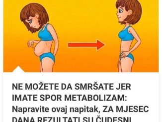 NE MOŽETE DA SMRŠATE JER IMATE SPOR METABOLIZAM:  Napravite ovaj napitak, ZA MJESEC DANA REZULTATI SU ČUDESNI