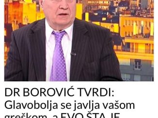 DR BOROVIĆ TVRDI:  Glavobolja se javlja vašom greškom, a EVO ŠTA JE RJEŠENJE!