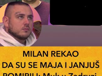 MILAN REKAO DA SU SE MAJA I JANJUŠ POMIRILI: Muk u Zadruzi  EVO REAKCIJE FILIPA CARA