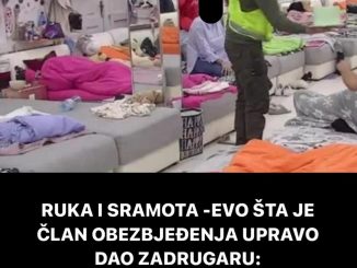 BRUKA I SRAMOTA -EVO ŠTA JE ČLAN OBEZBJEĐENJA UPRAVO DAO ZADRUGARU:  On se zacrvenio kao paprika