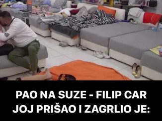 PAO NA SUZE – FILIP CAR JOJ PRIŠAO I ZAGRLIO JE:  Ne pušta je iz ruku