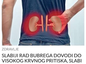 SLABIJI RAD BUBREGA DOVODI DO VISOKOG KRVNOG PRITISKA, SLABI SRCE:  Evo šta je ključno za ZDRAVE BUBREG