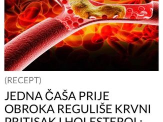 JEDNA ČAŠA PRIJE OBROKA REGULIŠE KRVNI PRITISAK I HOLESTEROL:  Ovaj napitak je pravo čudo, lijek za cijeli organizam