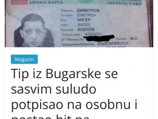 Tip iz Bugarske se sasvim suludo potpisao na osobnu i postao hit na internetu, morate vidjeti