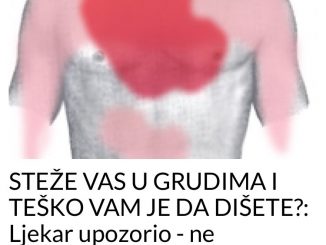 STEŽE VAS U GRUDIMA I TEŠKO VAM JE DA DIŠETE?  Ljekar upozorio – ne ignorišite simptome, mogu biti znaci OPASNOG stanja!