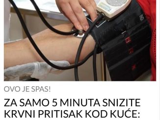 ZA SAMO 5 MINUTA SNIZITE KRVNI PRITISAK KOD KUĆE:  Ruski doktor otkrio prirodan način koji sto posto radi